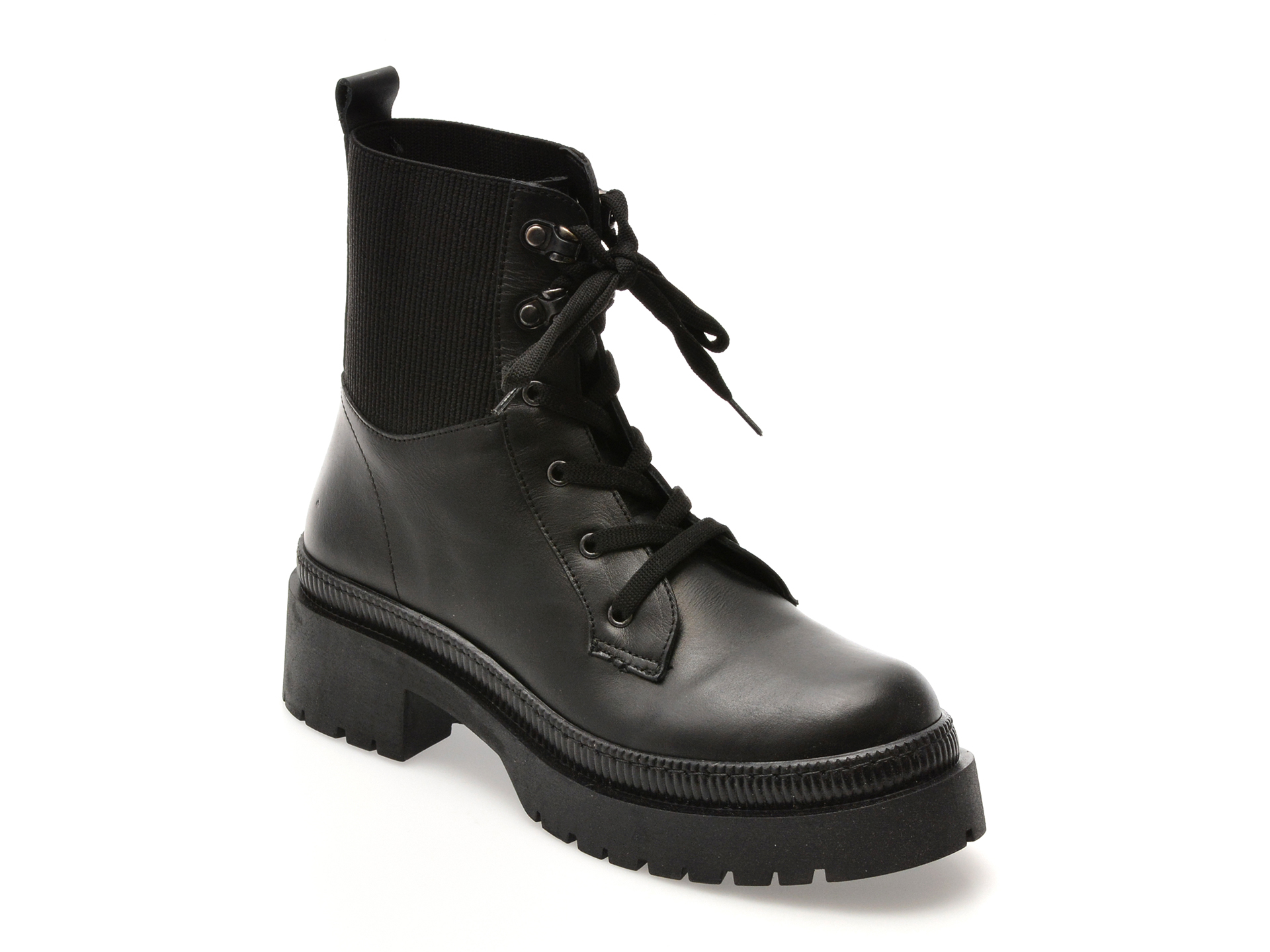 Ghete FLAVIA PASSINI negre din piele naturală