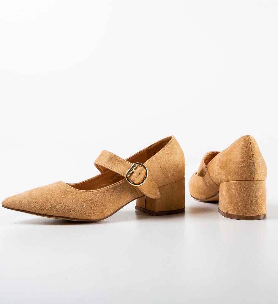 Pantofi cu toc Carole Camel | Eleganta pentru orice ocazie - imagine 6