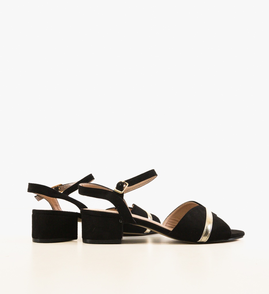 Sandale Lesa Negre cu Toc - Eleganță și Stil - imagine 5