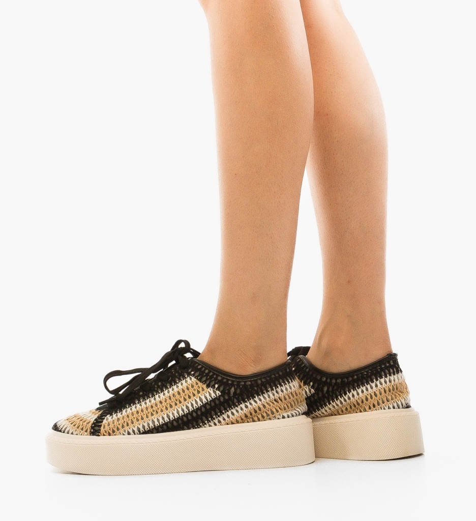 Sneakers dama Reinbou Negri | Confort și Stil - imagine 2