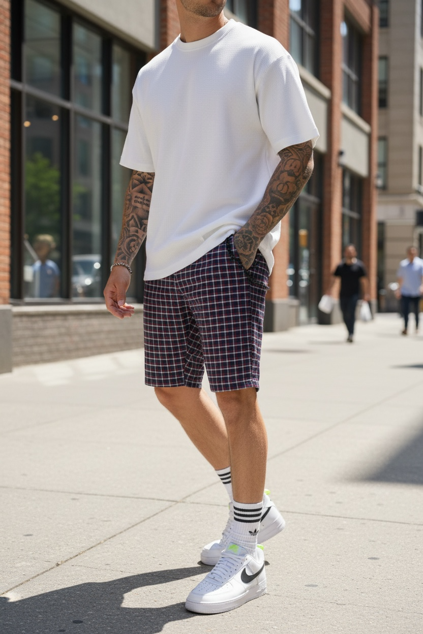 Pantaloni scurți casual cu imprimeu | confort și stil - imagine 2