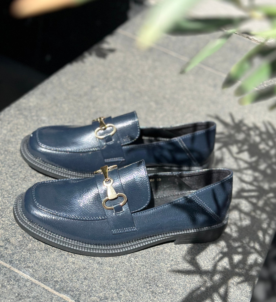 Pantofi Casual Aarden Bleumarin - Confort Stil - imagine 3