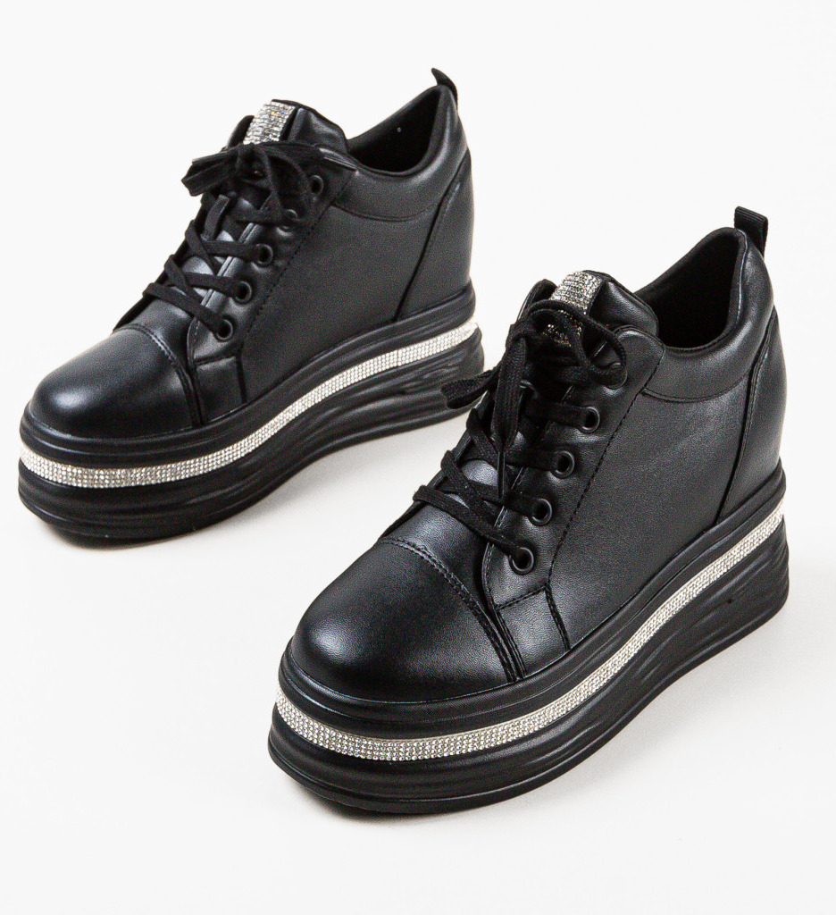 Sneakers Dama Lamyn Negri - Confort Sport - imagine 7