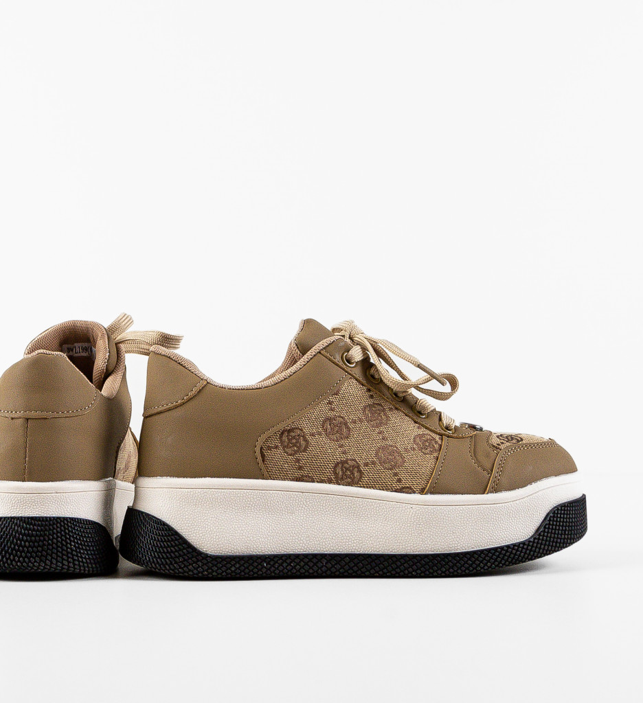 Sneakers Dama Miess Bej - Confort și Eleganță - imagine 6