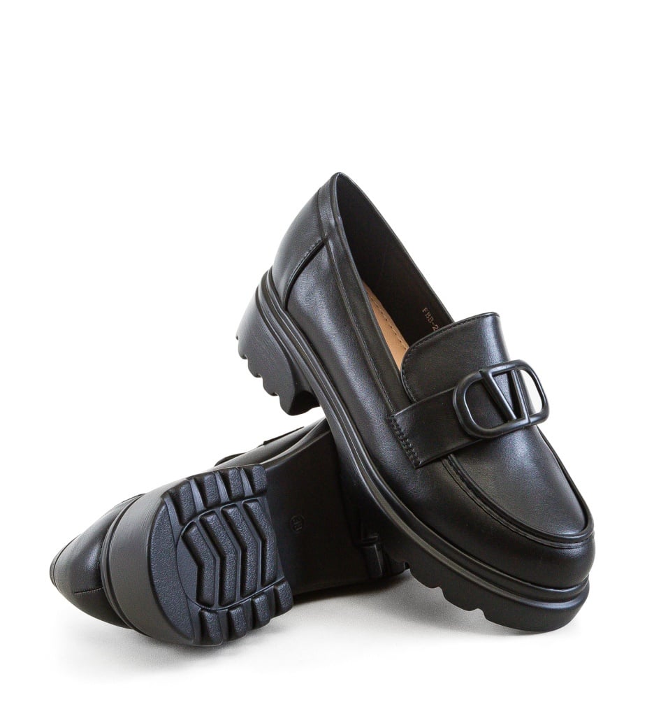 Pantofi Casual Dama Akon Negri Eleganți - imagine 3