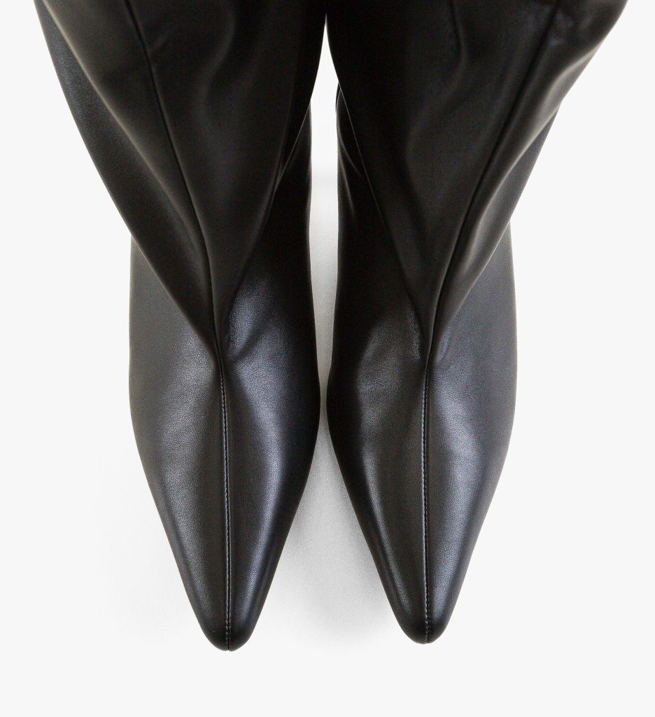 Botine Cow Negre 2 Depurtat - Eleganță și Confort - imagine 4