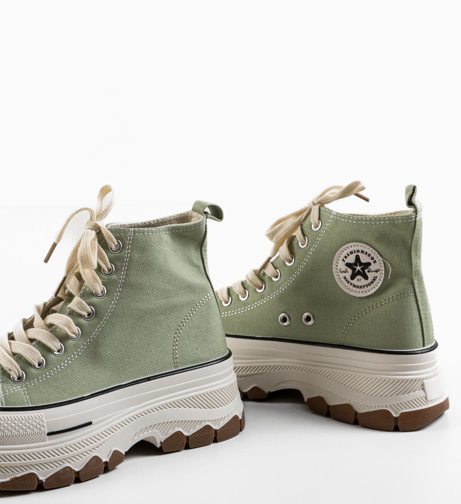 Sneakers Dama Puss Verzi - Confort și Stil - imagine 5