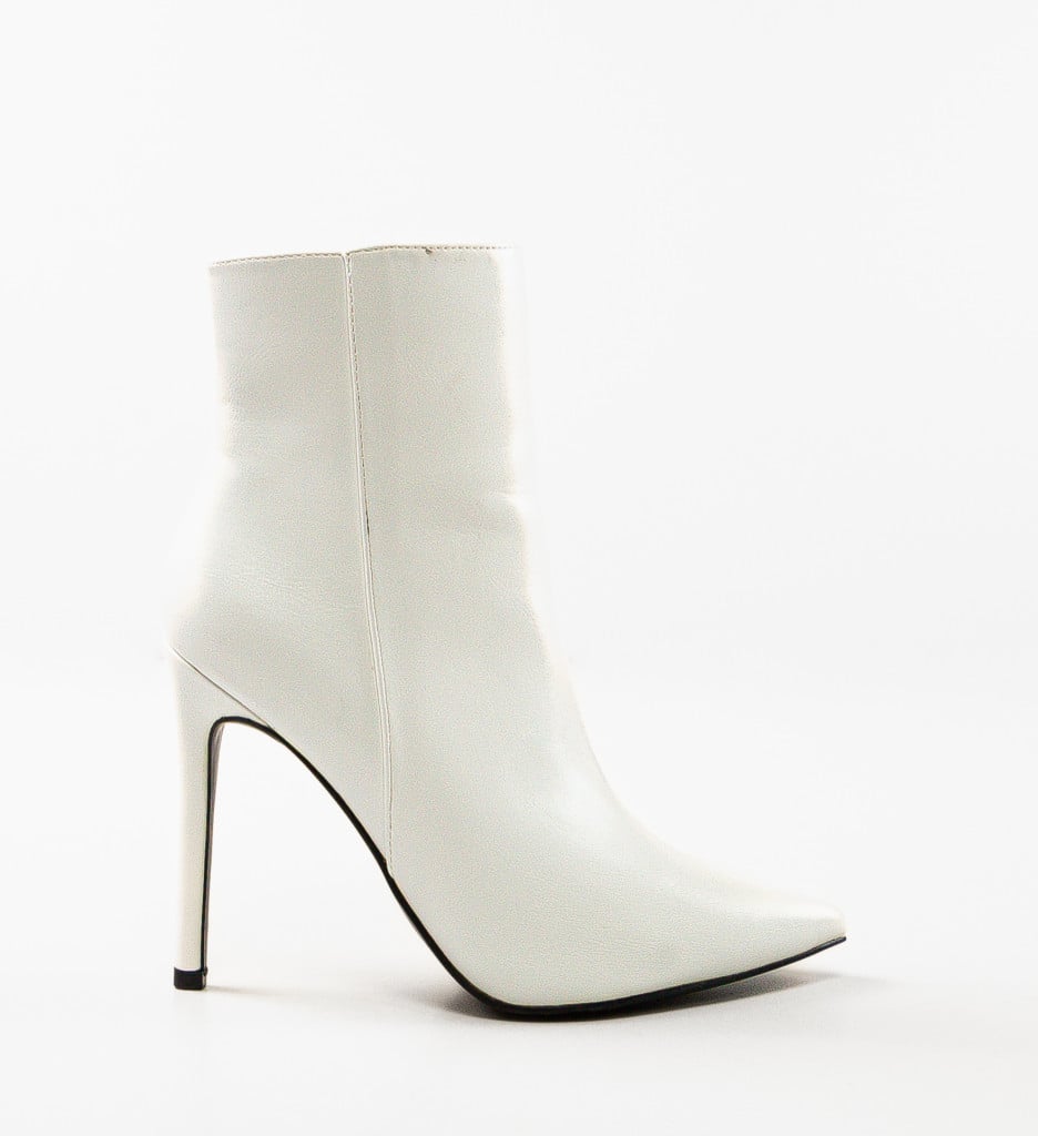 Botine Dama Ningaloo Albe | Eleganță și Stil - imagine 10