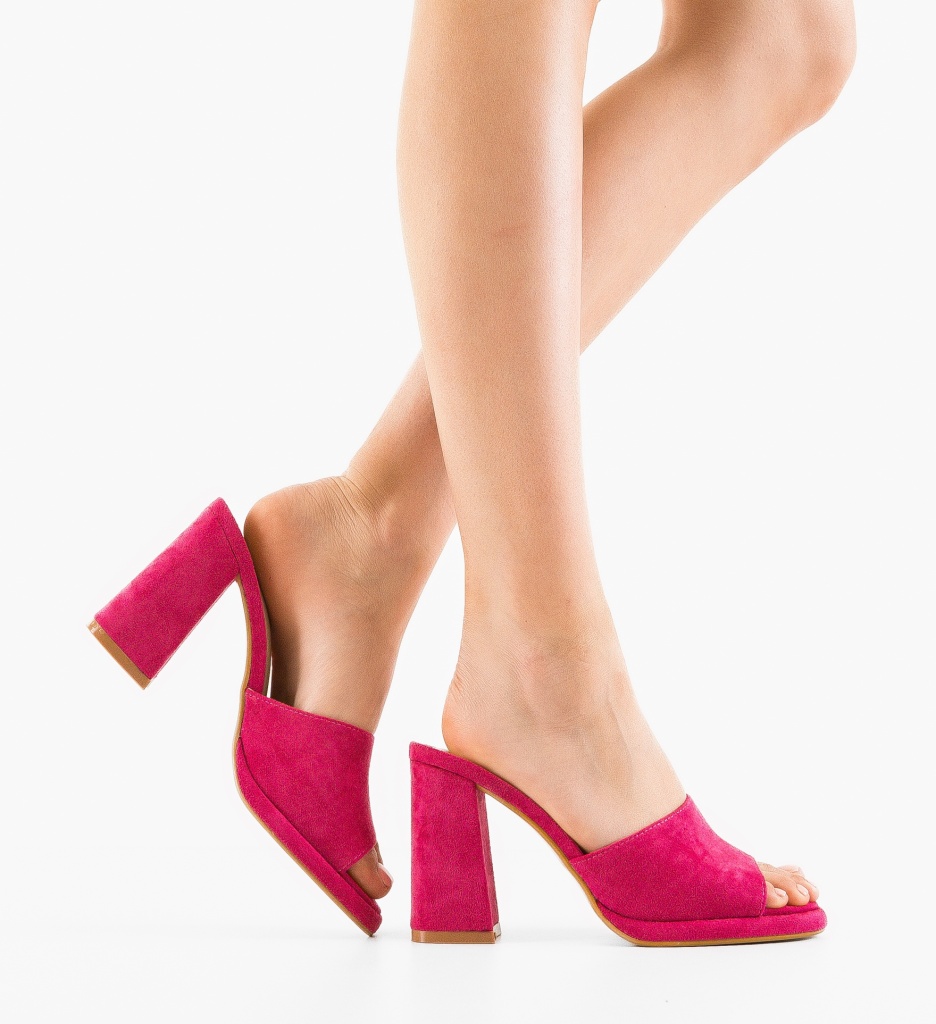 Saboti Dama Jonty Fuchsia - Eleganță și Confort - imagine 2