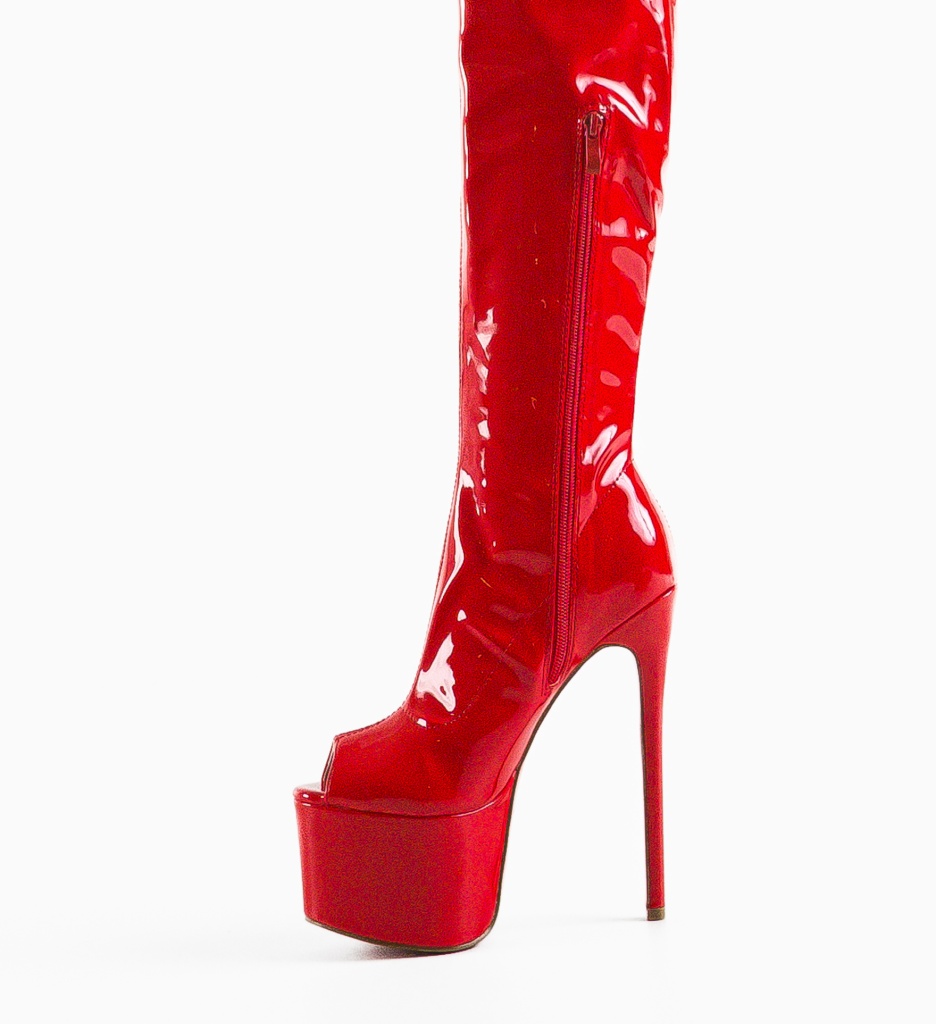 Cizme Rosii Dama Elegante - Stil și Confort - imagine 6