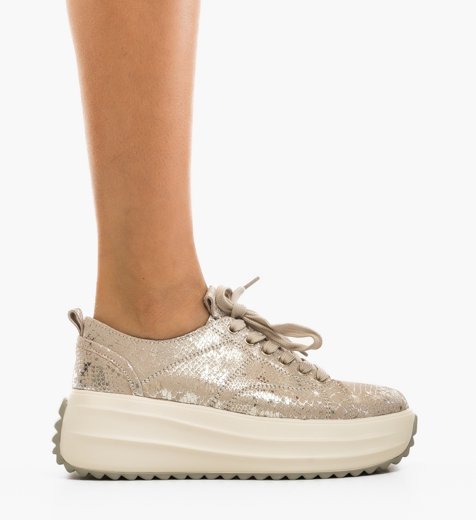 Pantofi Myhos Argintii - Stil Urban Elegant - imagine 2