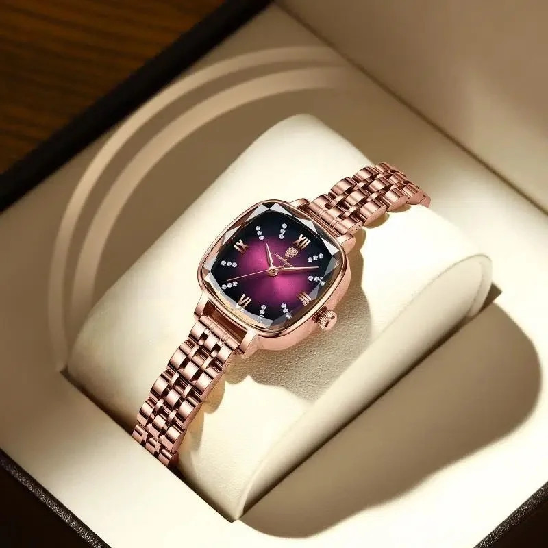 Ceas Poedagar Rose Gold Mov - Eleganță și Stil - imagine 4