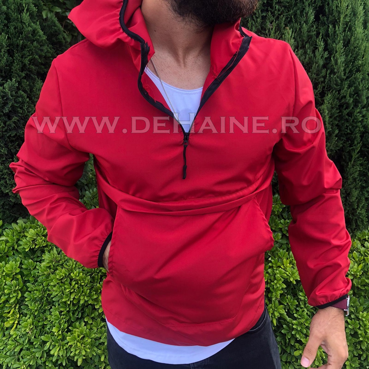 Geaca Barbati Toamna Impermeabila | Rosu