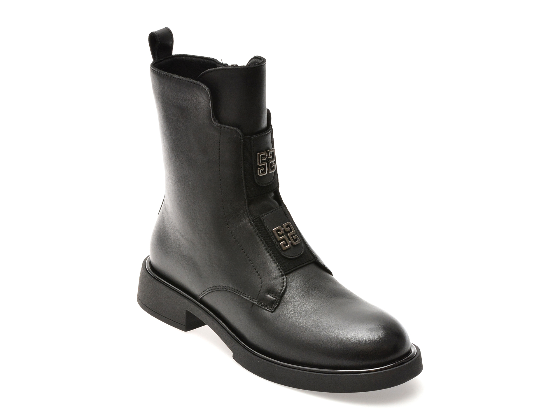 Ghete EPICA Negre Piele Naturală