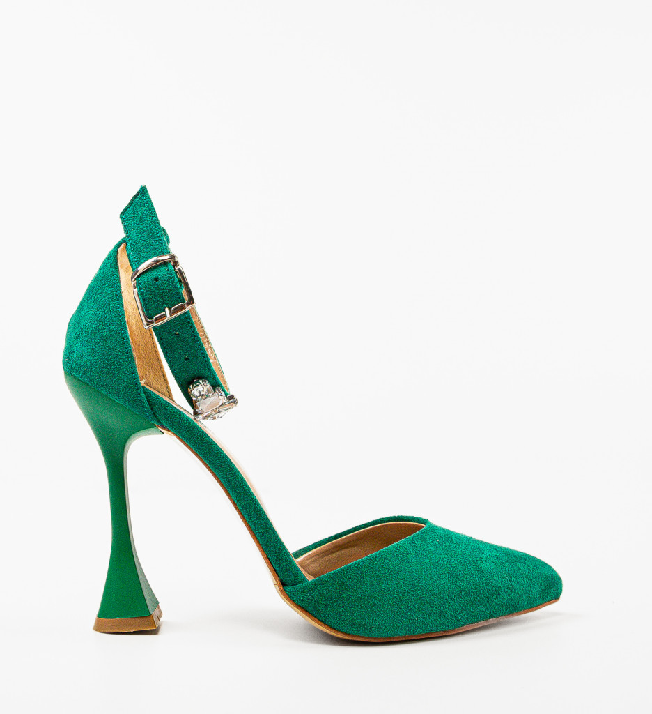 Pantofi Dama Kobe Verizi cu Toc Eleganți - imagine 4