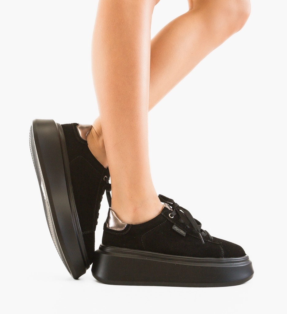 Sneakers Dama Kamin Negri - Confort și Stil - imagine 2