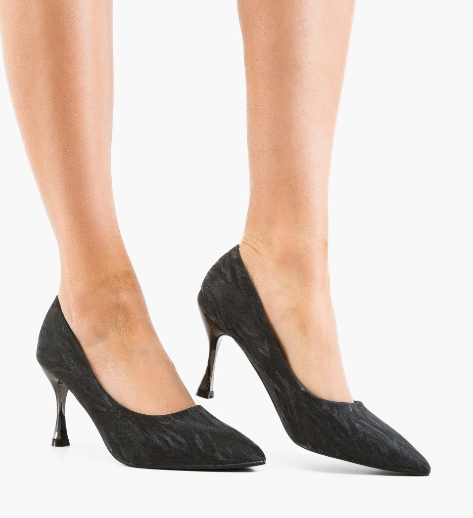 Pantofi Dama Coral Negri Eleganți - imagine 5