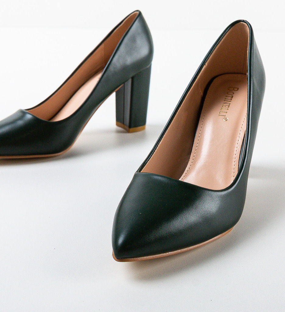 Pantofi cu Toc Pauline Verzi | Eleganță Asigurată - imagine 6