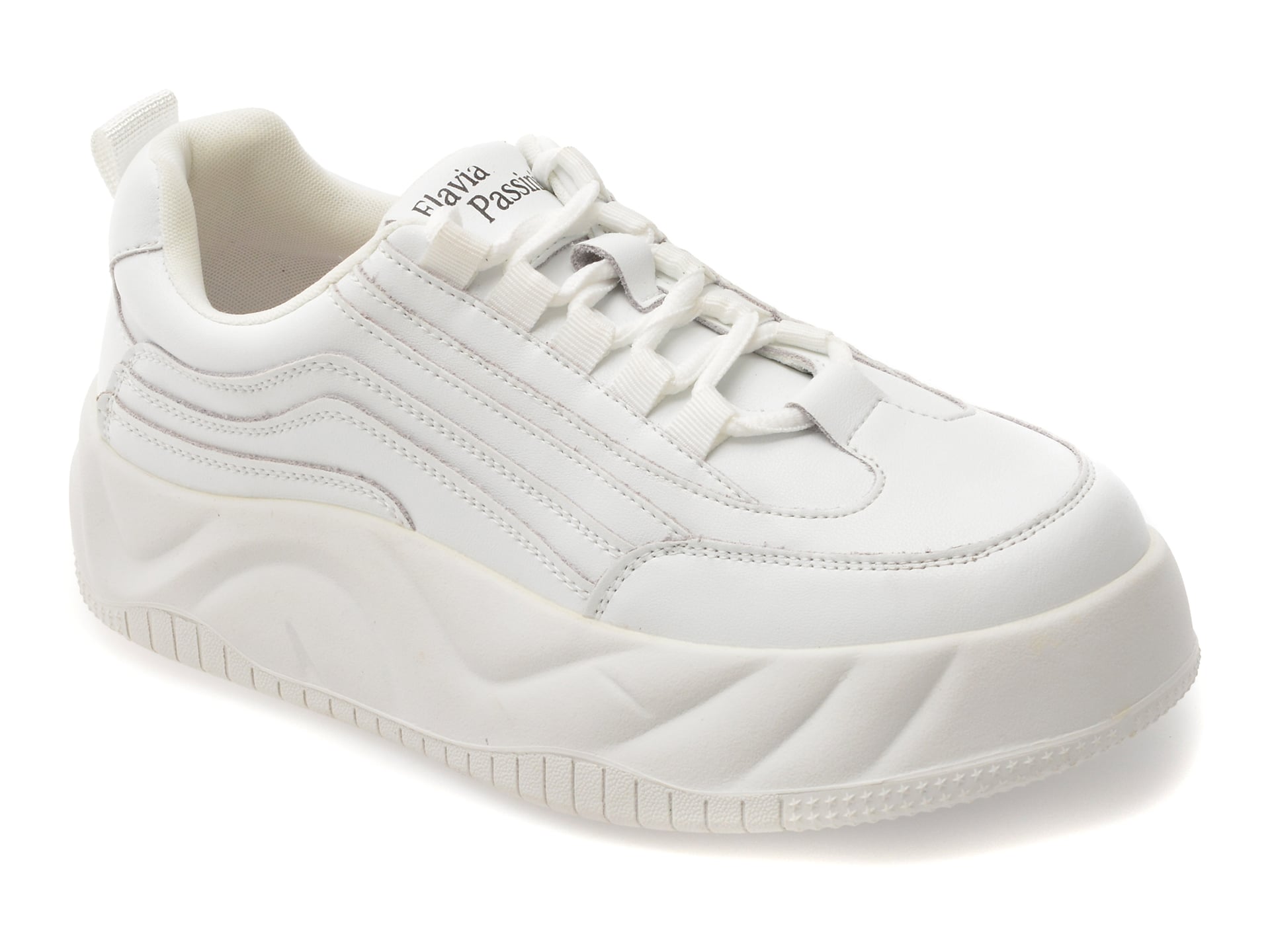 Pantofi Sport Flavia Passini Albi din Piele Naturală