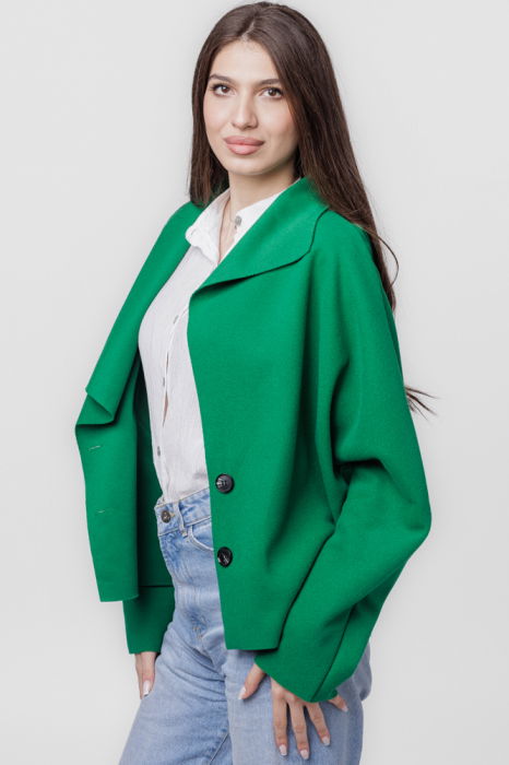 Jacheta Oversize Verde Shopika | Stil Modern