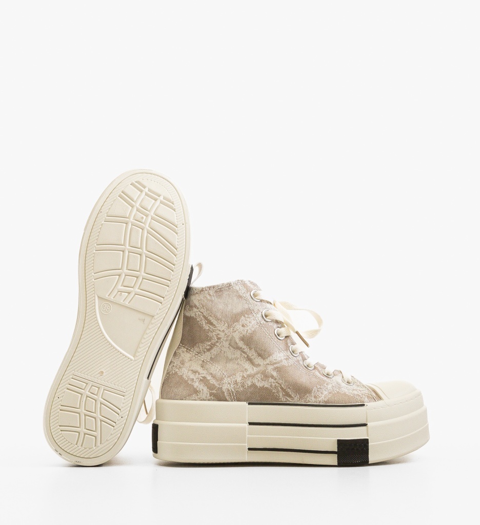 Sneakers Adal Dama Bej - Confort și Stil - imagine 4