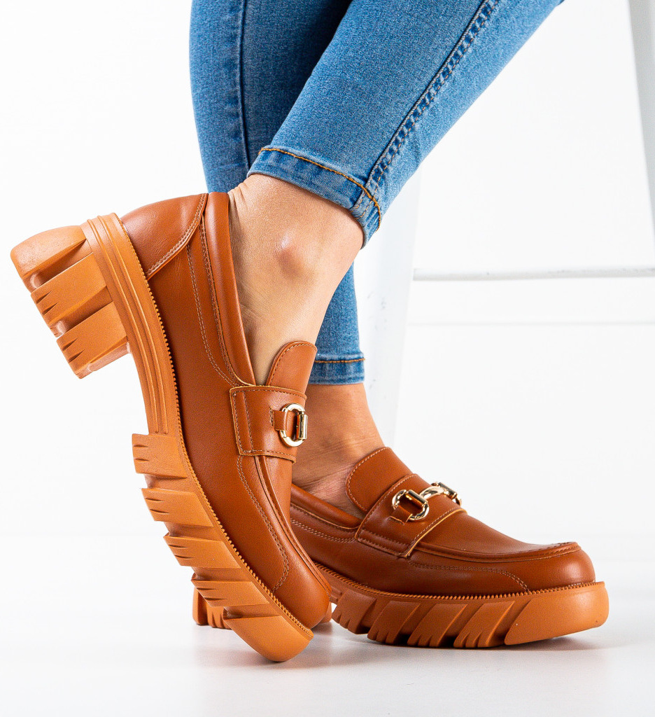 Pantofi Casual Kylie Camel - Confort și Stil - imagine 3