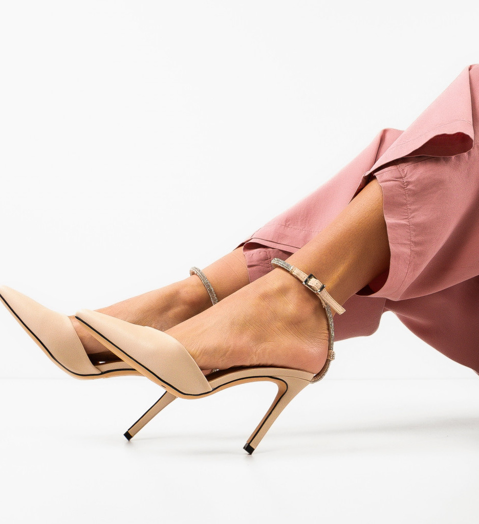 Pantofi Dama Lakeshi Bej | Eleganță și Stil - imagine 2