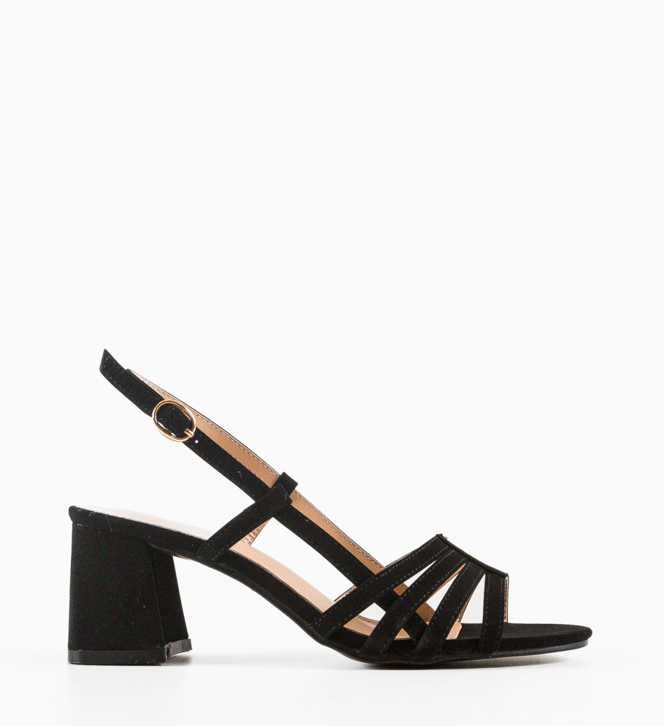 Sandale cu Toc Stussy Negre | Eleganță și Stil - imagine 7