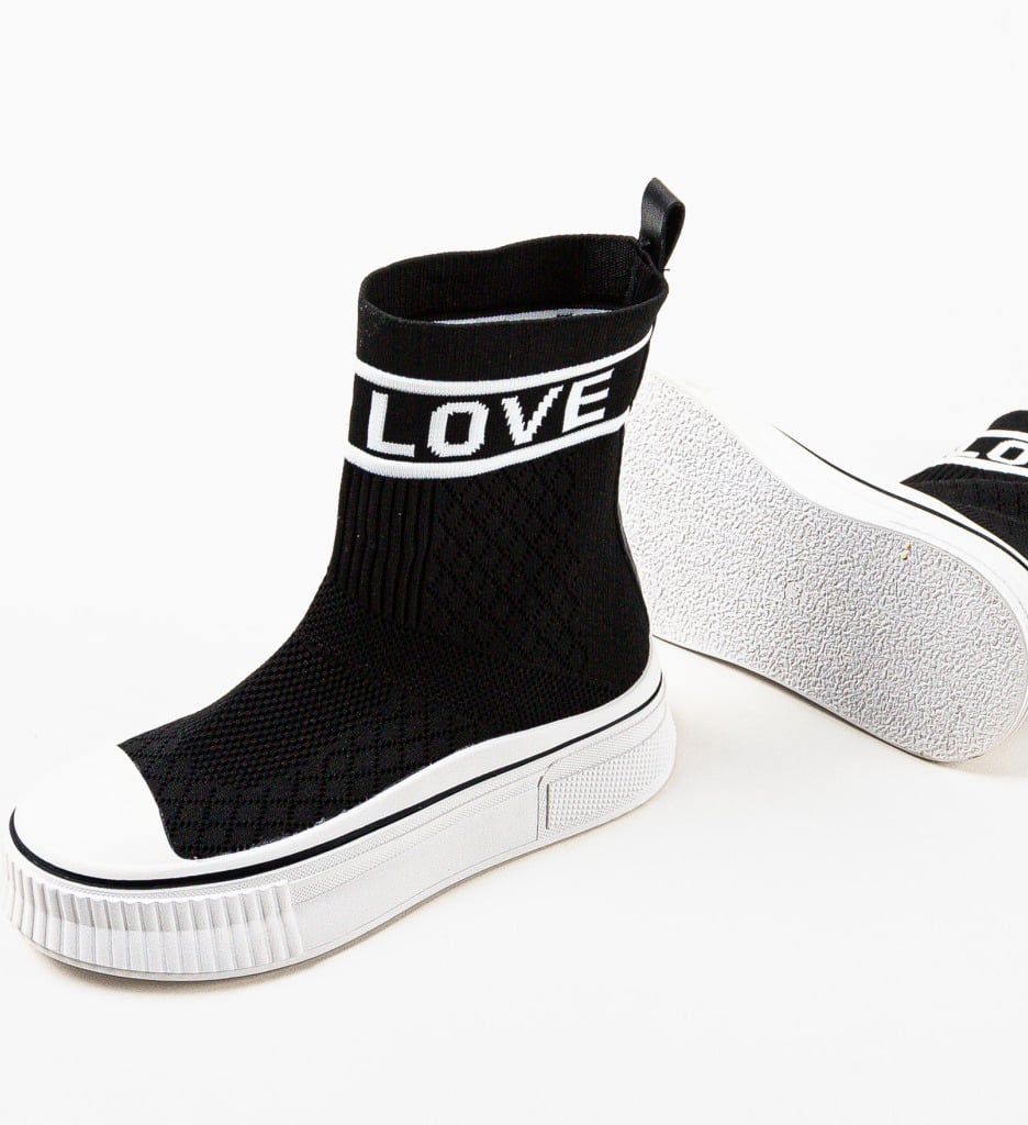 Sneakers Dama Loveest Negri - Confort și Stil - imagine 6