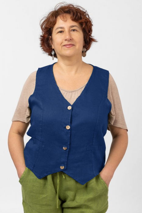 Vesta In Shopika Albastru Electric - Design Asimetric