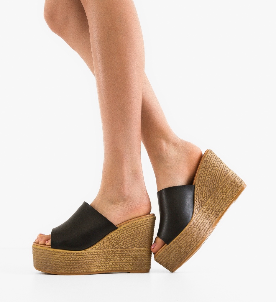 Platforme Dama Lloyd Negre | Eleganta si Inaltime - imagine 2