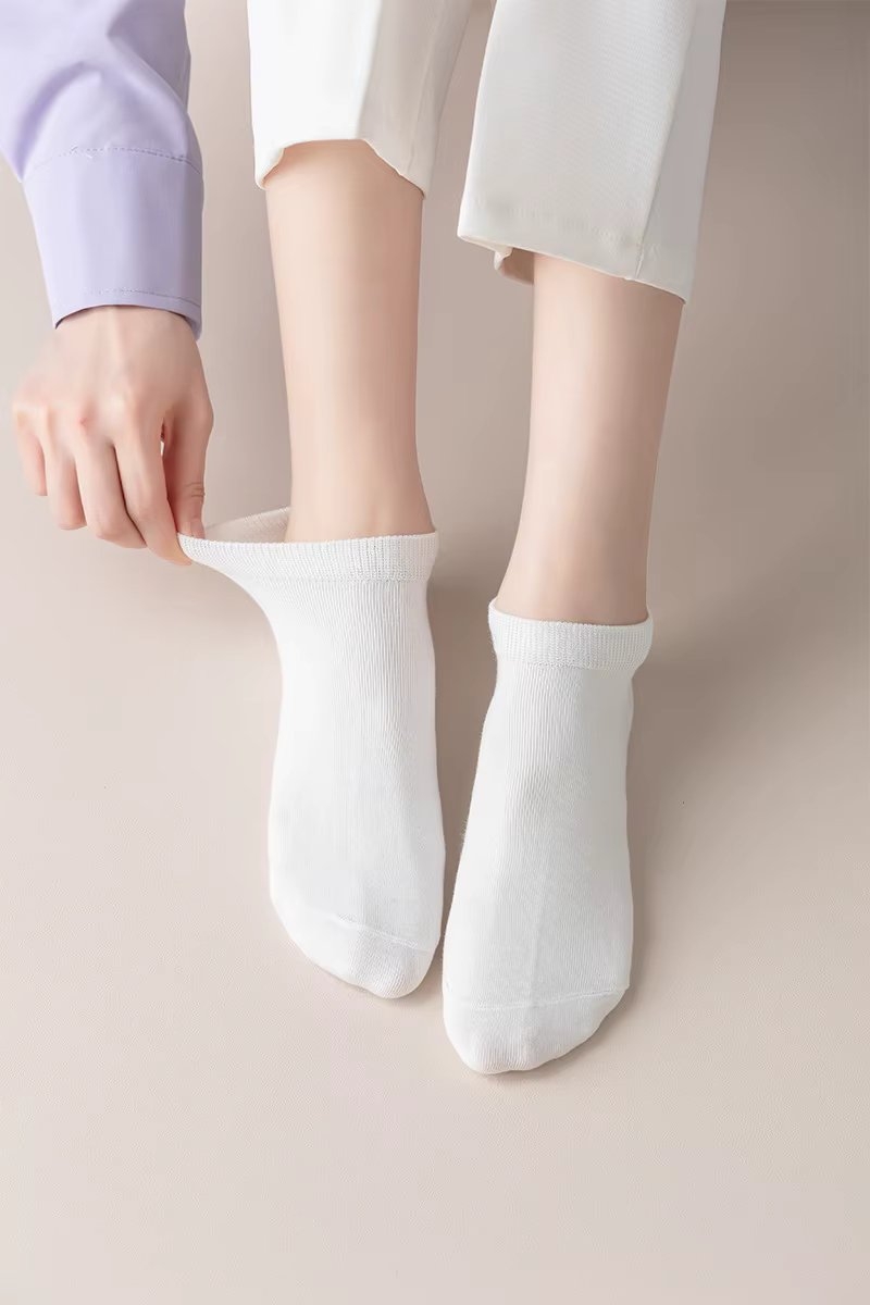 Picadili Sosete Dama Confortabile Alb - imagine 2