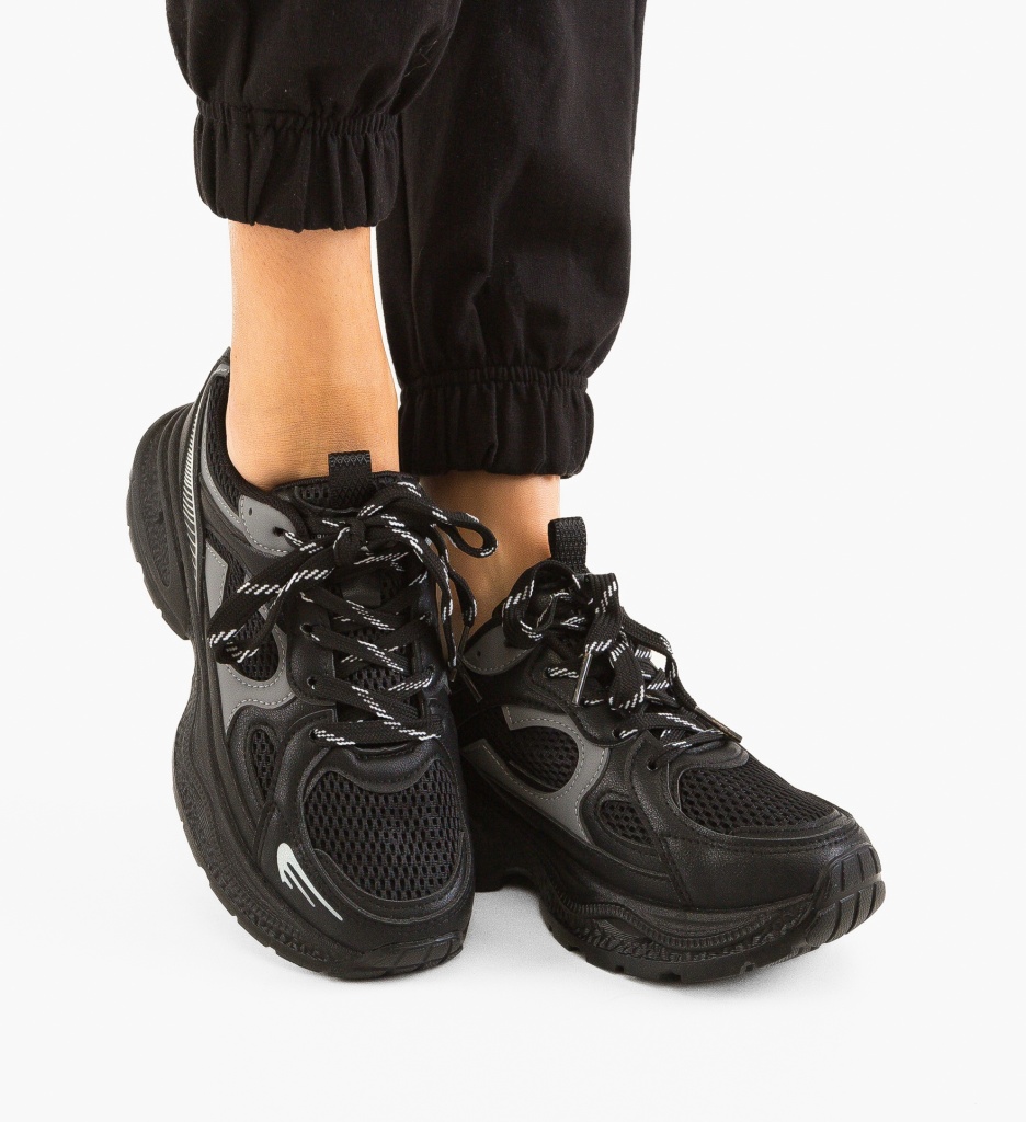 Sneakers Dama Yntere Negri - Confort și Stil