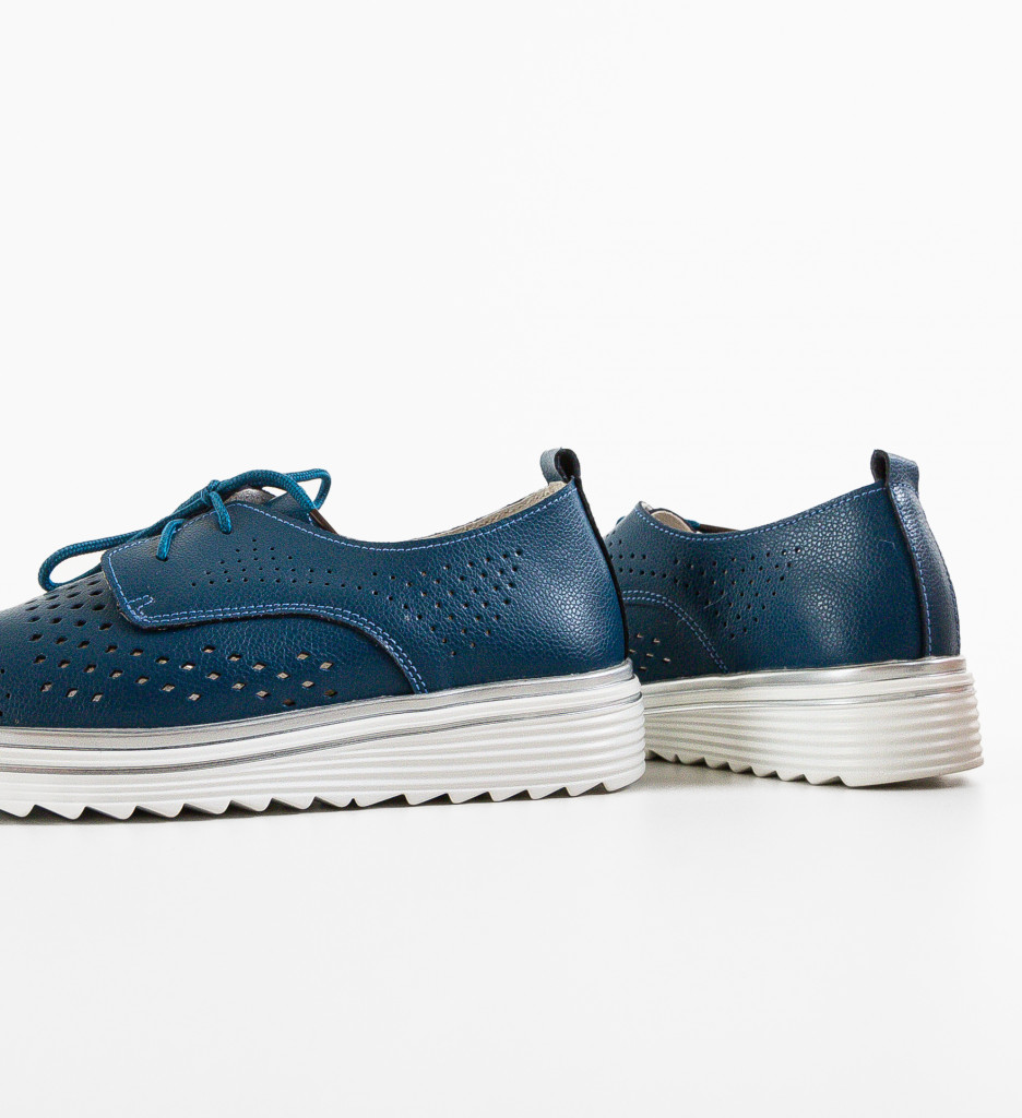 Pantofi Casual Dama Albastri - Confort & Stil - imagine 5