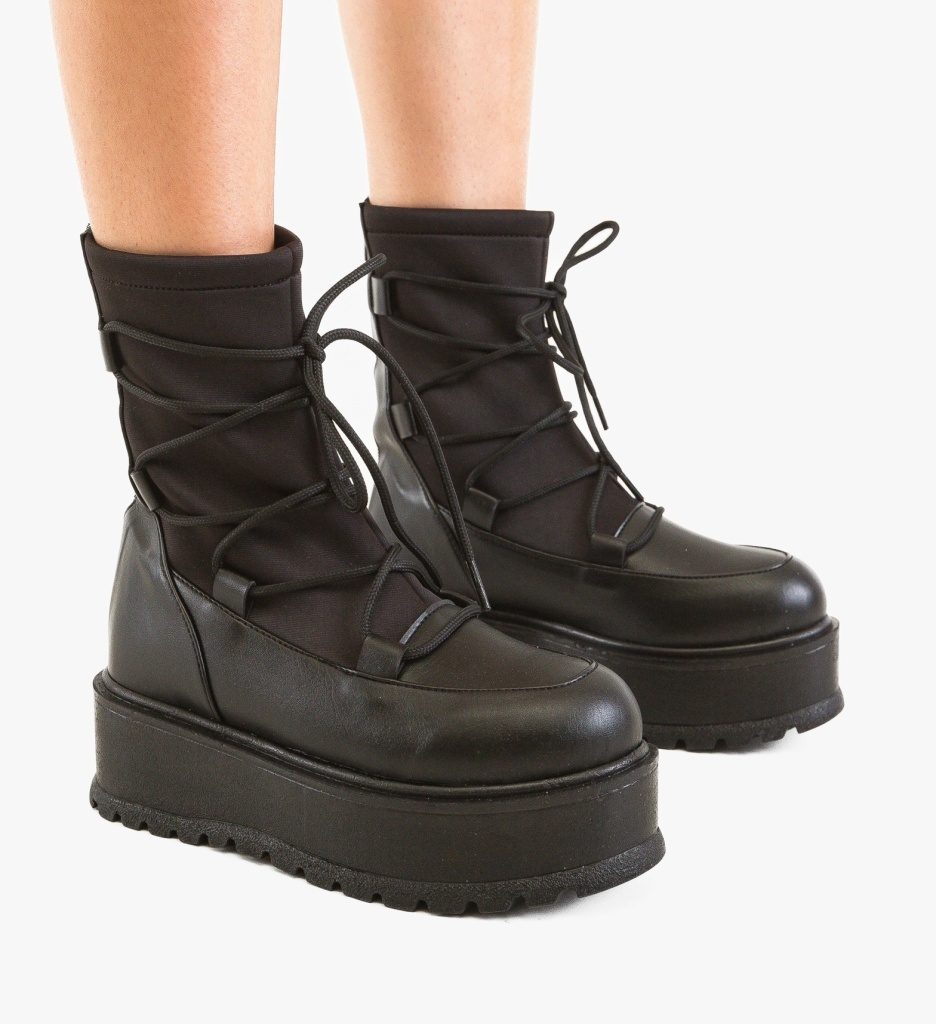Ghete Dama Gelyn Negre Depurtat | Confort & Stil