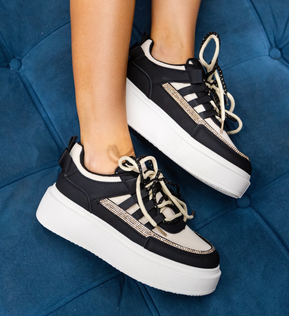 Sneakers Dama Parveen Negri - Confort & Stil - imagine 2