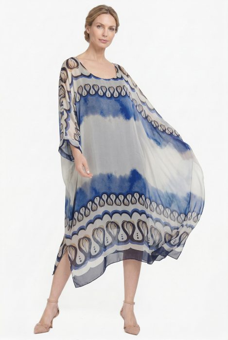 Rochie Kaftan Mătase Shopika | Stil Eleganță Lejeră
