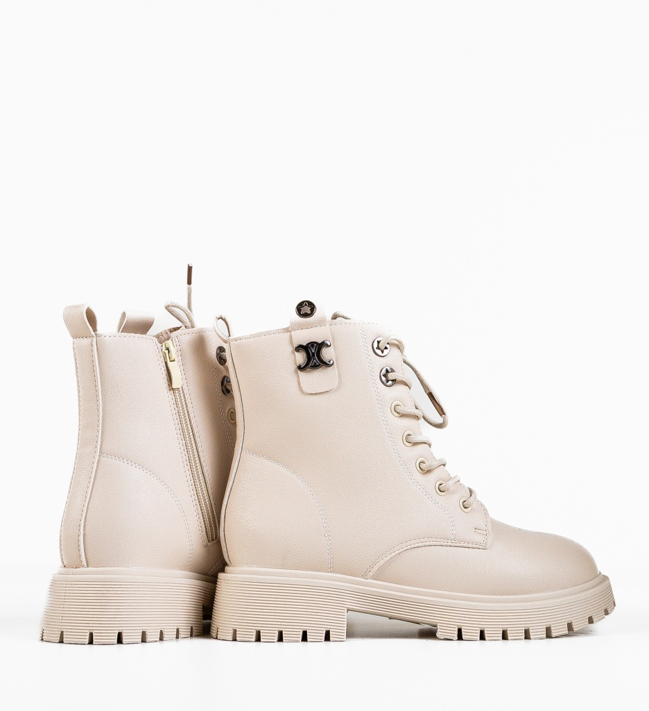 Ghete Dama Bej Elegante - Confort & Stil - imagine 5