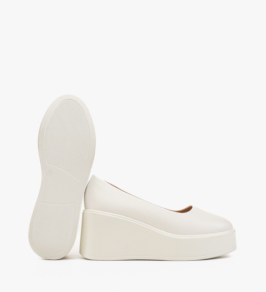 Platforme Dama Albi Casual | Confort și Stil - imagine 7