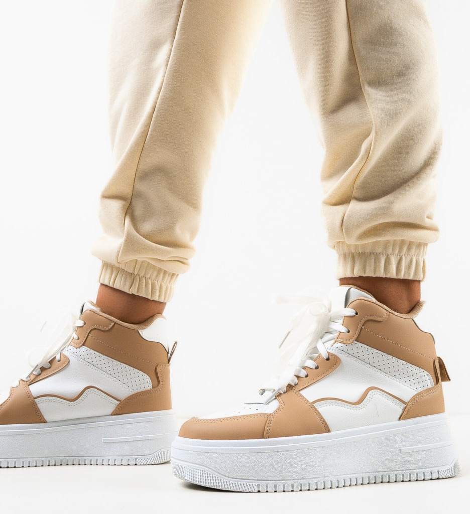 Sneakers Dama Alfred Bej - Confort și Stil