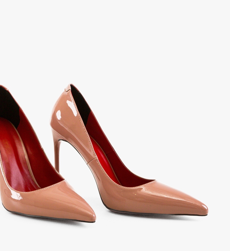 Pantofi Dama Butyn Roz 2 Eleganți cu Toc - imagine 2