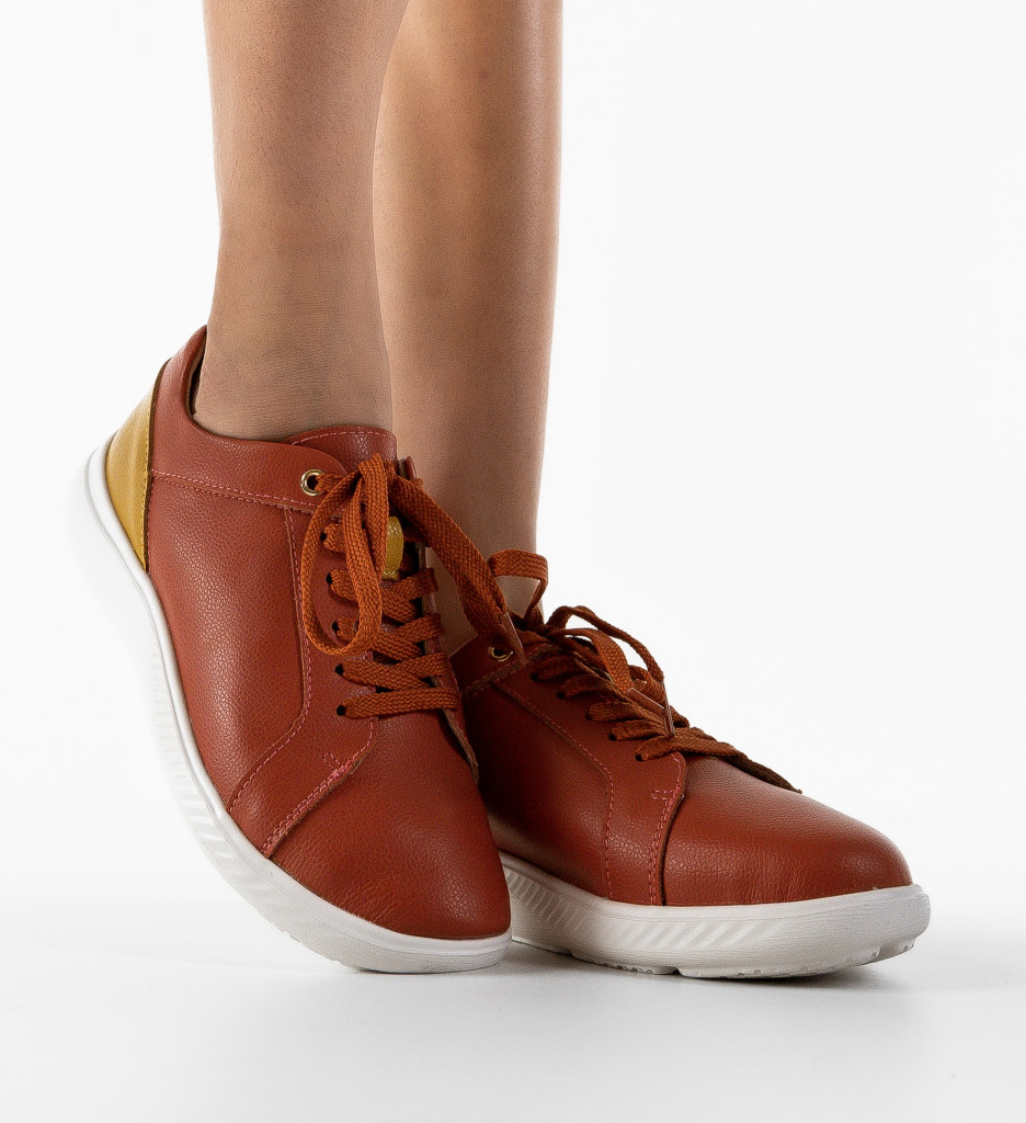 Pantofi Casual Rena Portocalii - Stil și Confort - imagine 3