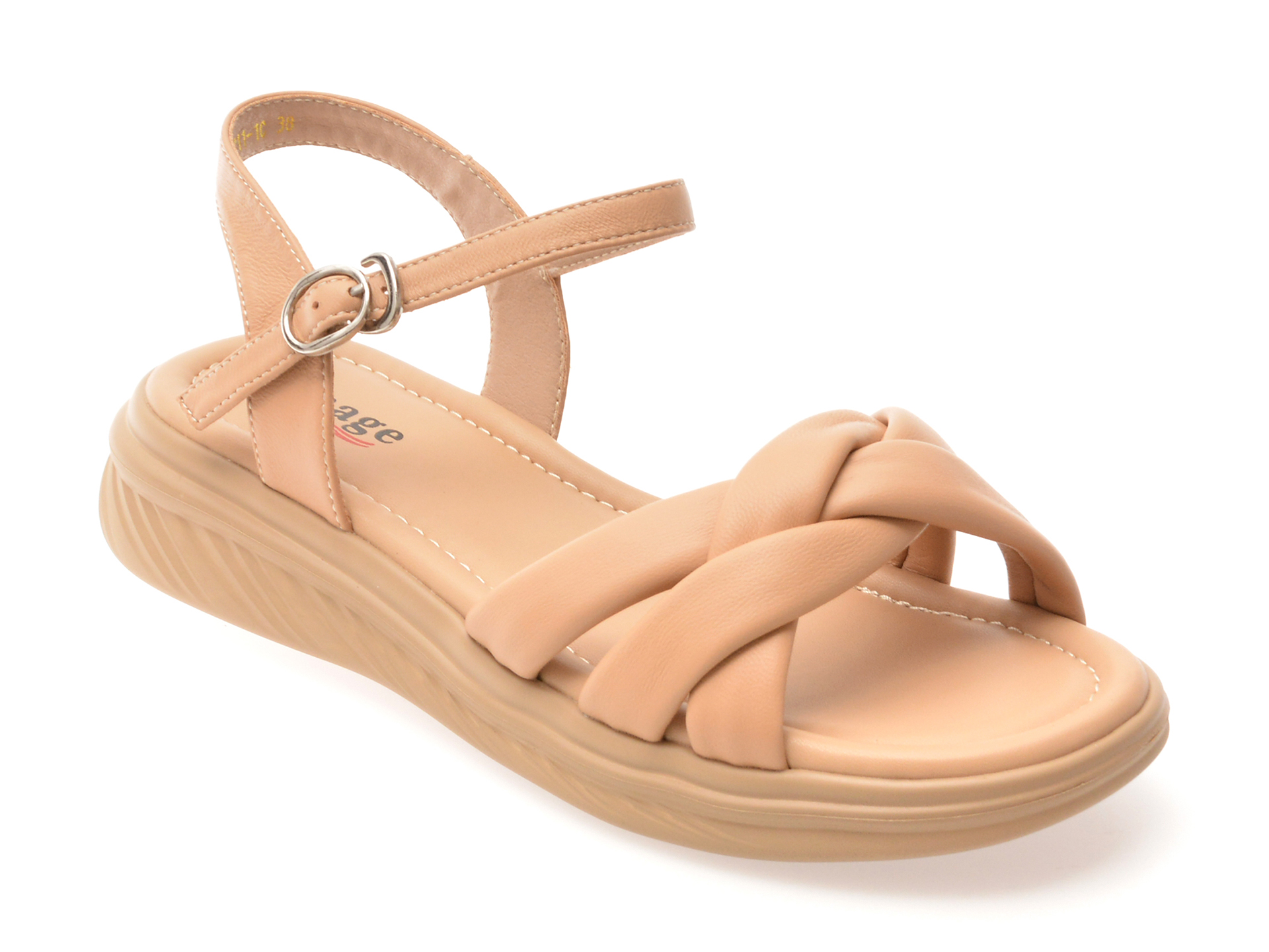 Sandale IMAGE Bej din Piele Naturală - Eleganță și Confort