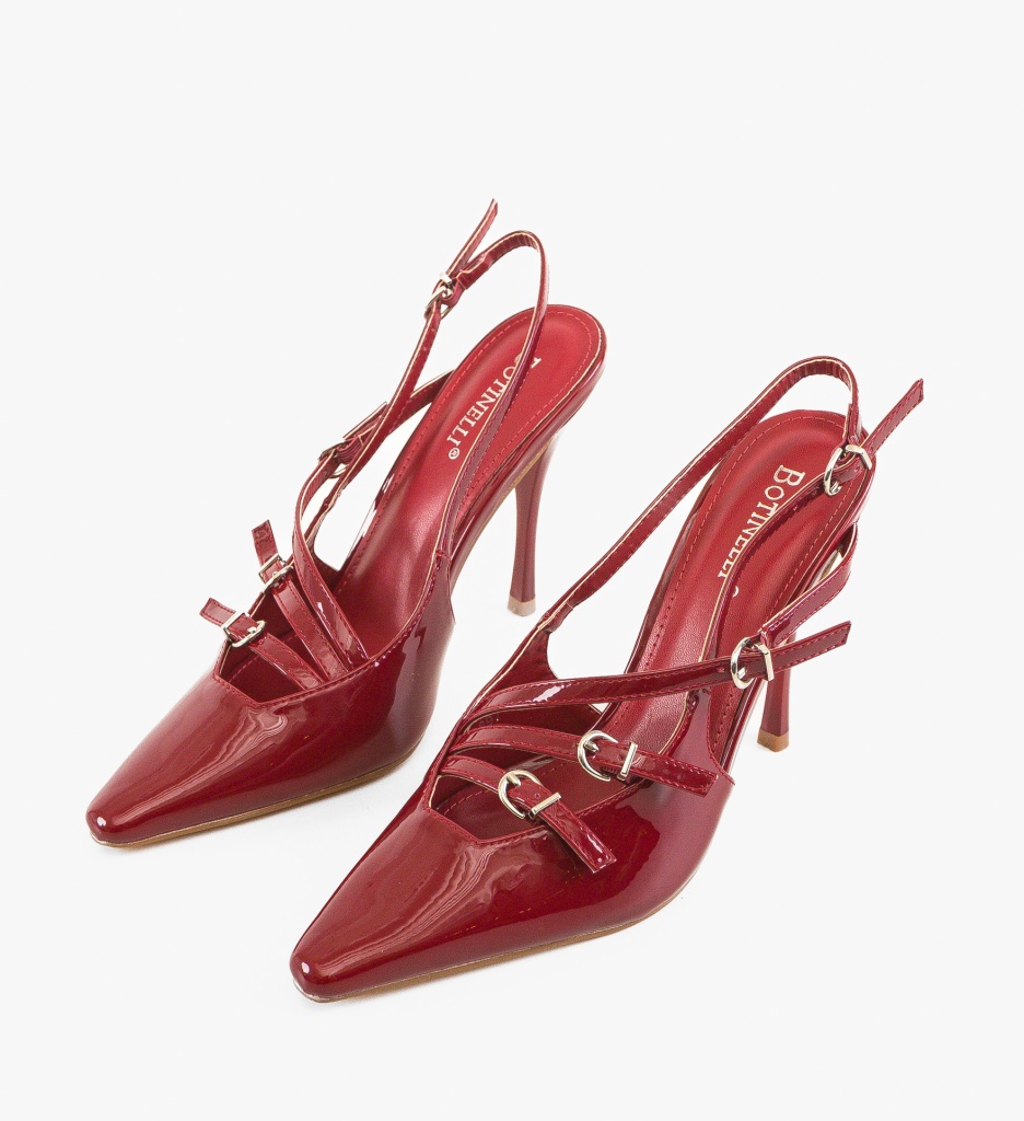 Pantofi Ysaya Rosii cu Toc - Eleganță Asigurată - imagine 6