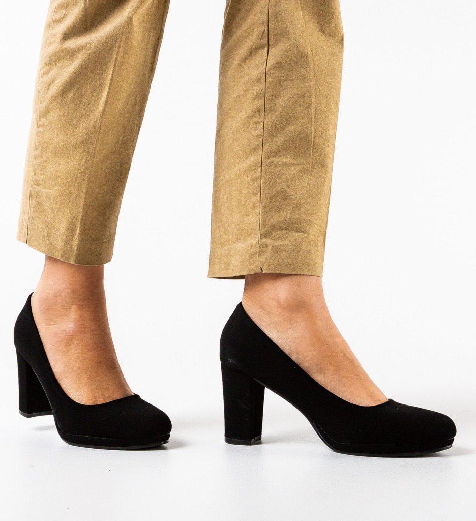 Pantofi Dama Izpo Negri - Eleganță și Stil - imagine 4