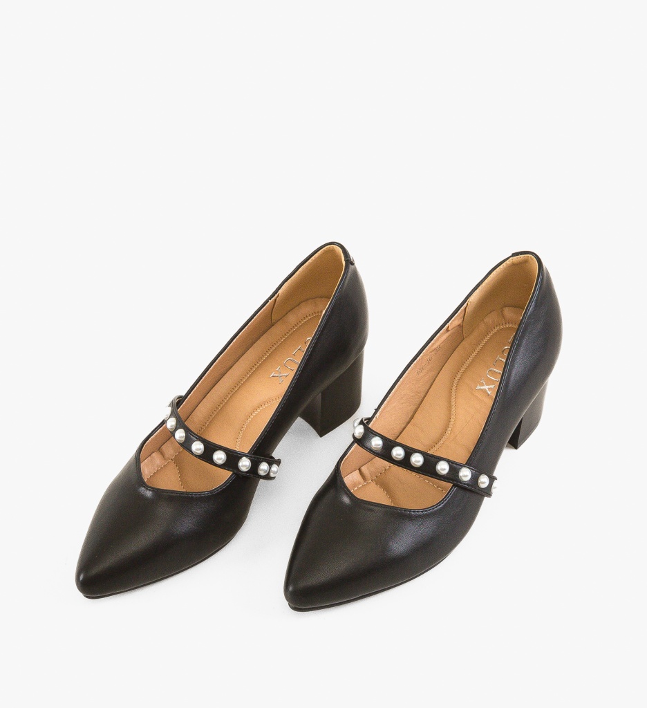 Pantofi Celine Negri cu Toc Eleganți - imagine 5