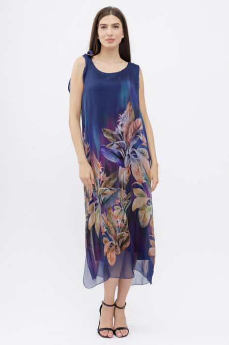 Rochie Eleganta A-line Shopika | Imprimeu Vegetal