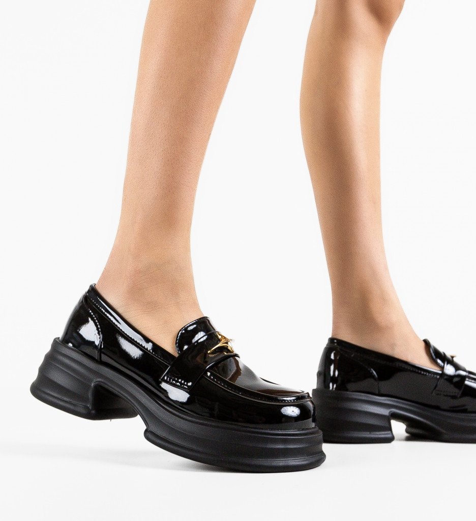 Pantofi Casual Mezony Negri | Confort & Stil - imagine 2