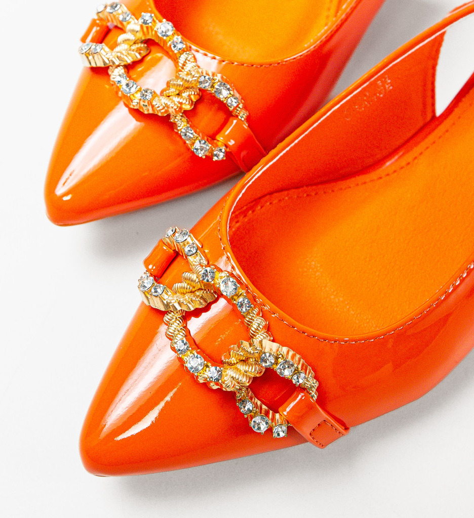 Balerini Dama Kavita Portocalii - Confort și Stil - imagine 5