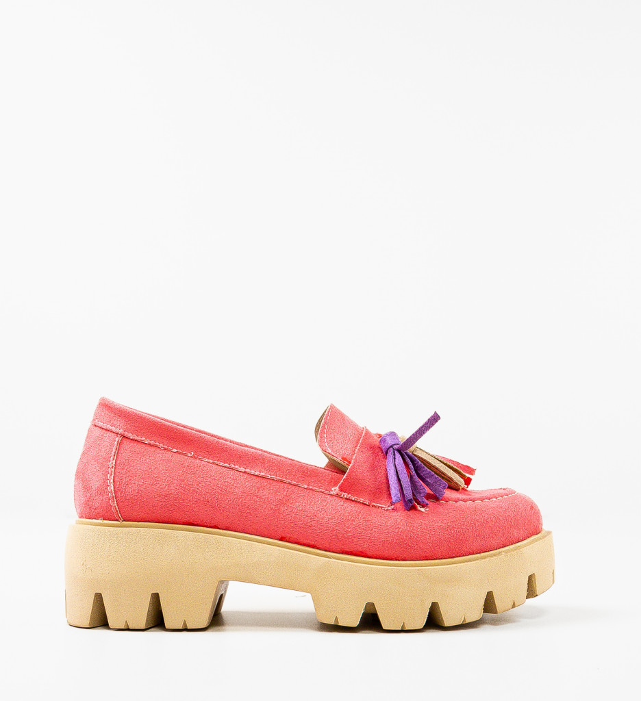 Pantofi Casual Dama Roz - Confort & Stil - imagine 4